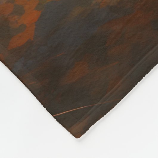 Große Pyrenäen im Herbst Leaves Fall Inspiriert Fleecedecke (Ecke)