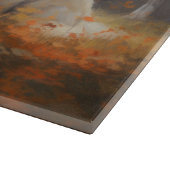 Große Pyrenäen im Herbst Leaves Fall Inspiriert Schneidebrett (Ecke)