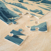 Große Pyrenäen in den schneebedeckten Bergen bei S Puzzle (Seite)