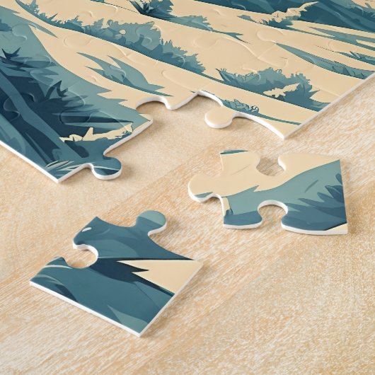 Große Pyrenäen in den schneebedeckten Bergen bei S Puzzle (Seite)