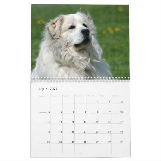 Große Pyrenäen-Kalender Kalender (Jul 2027)