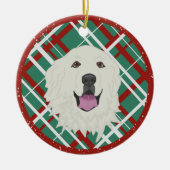 Große Pyrenäen Keramik Ornament (Vorne)