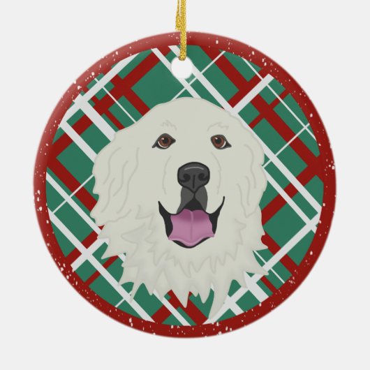 Große Pyrenäen Keramik Ornament (Hinten)