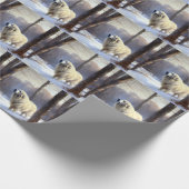 Große Pyrenäen lassen es Weihnachten erahnen Geschenkpapier (Ecke)