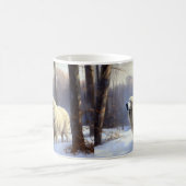 Große Pyrenäen lassen es Weihnachten erahnen Kaffeetasse (Mittel)