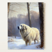 Große Pyrenäen lassen es Weihnachten erahnen Planer (Rückseite)