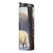 Große Pyrenäen lassen es Weihnachten erahnen Thermosbecher (Nach rechts gedreht)