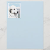 Große Pyrenäen Malerei - Original Hunde Kunst (Vorderseite)