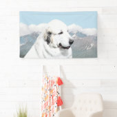 Große Pyrenäen Malerei - Original Hunde Kunst Banner (Insitu)