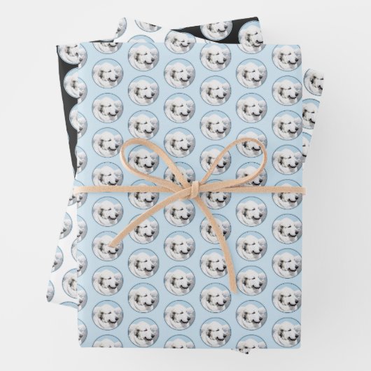 Große Pyrenäen Malerei - Original Hunde Kunst Geschenkpapier Set (Beispiel)