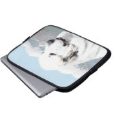 Große Pyrenäen Malerei - Original Hunde Kunst Laptopschutzhülle (Vorne Knopf)