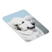 Große Pyrenäen Malerei - Original Hunde Kunst Magnet (Rechte Seite)