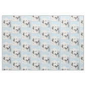 Große Pyrenäen Malerei - Original Hunde Kunst Stoff (Fat Quarter (45,7 x 55,9 cm))