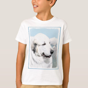 Große Pyrenäen Malerei - Original Hunde Kunst T-Shirt