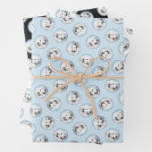 Große Pyrenäen Malerei White Original Hunde Kunst Geschenkpapier Set (Beispiel)