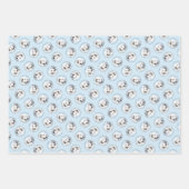 Große Pyrenäen Malerei White Original Hunde Kunst Geschenkpapier Set (Vorderseite)