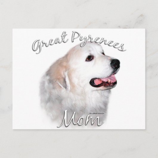 Große Pyrenäen Mama 2 Postkarte (Vorderseite)