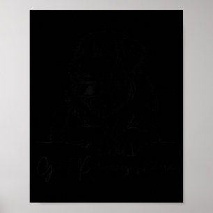 Große Pyrenäen-Mama Große Pyrenäen-Mama Süßer Hund Poster
