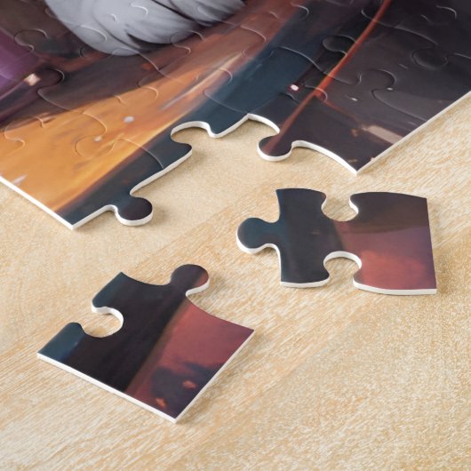 Große Pyrenäen Mama und Welpen mit Milchshakes Puzzle (Seite)