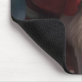 Große Pyrenäen mit dem Weihnachtsmann Weihnachten Mousepad (Ecke)