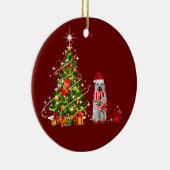 große Pyrenäen mit Hutschuh Weihnachten Keramik Ornament (Rechts)