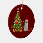 Große Pyrenäen mit Hutschuppen Weihnachten Keramik Ornament (Rechts)