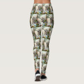 Große Pyrenäen mit Ostereiern Leggings (Rückseite)