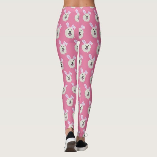 Große Pyrenäen Ostern  Leggings (Rückseite)