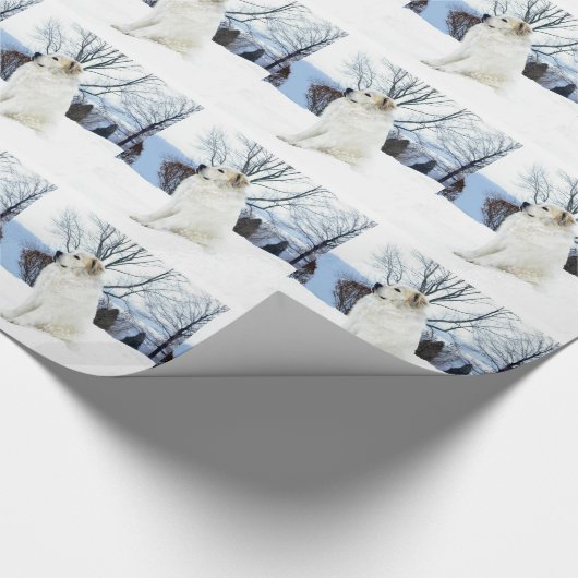 Große Pyrenäen-Packpapier Geschenkpapier (Ecke)