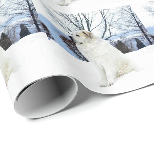 Große Pyrenäen-Packpapier Geschenkpapier (Rolleneckpunkt)