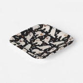 Große Pyrenäen Papieren und Knochen Papier Teller (Gewinkelt)