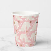 Große Pyrenäen Papieren und Knochen Papiergruppen Pappbecher (Rechts)