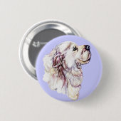 Große Pyrenäen-Pastelle Button (Vorne & Hinten)