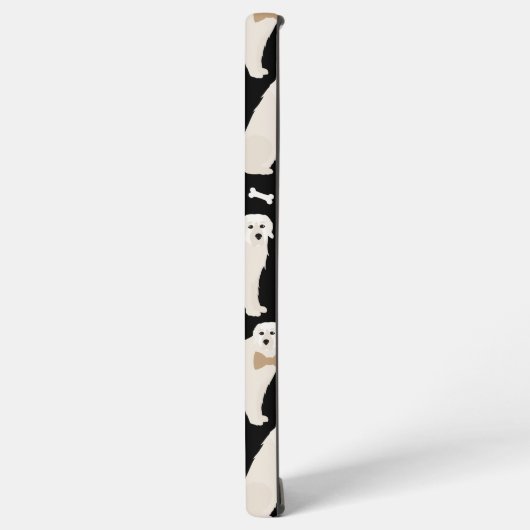 Große Pyrenäen Paws and Bones Samsung Galaxy Fall Hülle (Linke Seite)