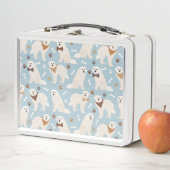 Große Pyrenäen Paws und Knochen Metall Brotdose (Beispiel)