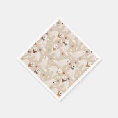 Große Pyrenäen Pfauen und Knochen Napkins Serviette (Ecke)