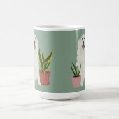 Große Pyrenäen-Pflanze Kaffeetasse (Mittel)