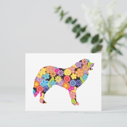 Große Pyrenäen Postkarte (Stehend Vorderseite)