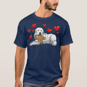 Große Pyrenäen Pyrenäen Hund mit Tier T-Shirt (Vorderseite)