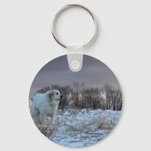 Große Pyrenäen Schlüsselanhänger (Vorderseite)