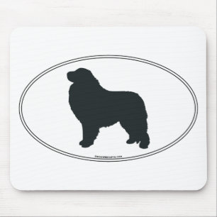 Große Pyrenäen-Silhouette Mousepad