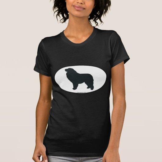 Große Pyrenäen-Silhouette T-Shirt (Vorderseite)