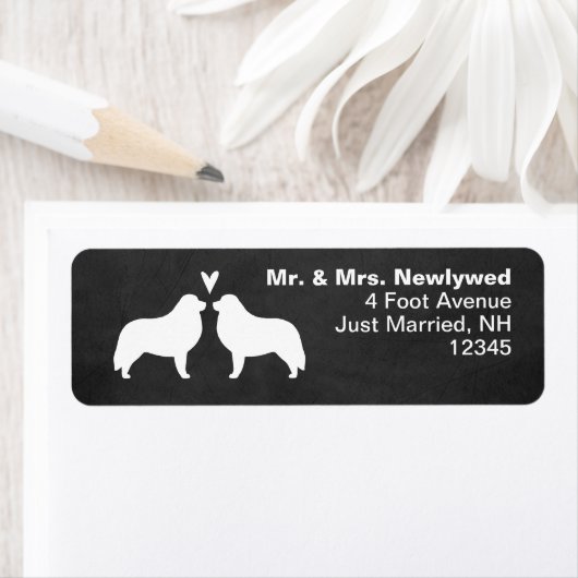 Große Pyrenäen Silhouetten Liebe Rücksendeadresse (Insitu)