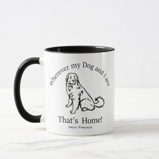 Große Pyrenäen Tasse (Links)