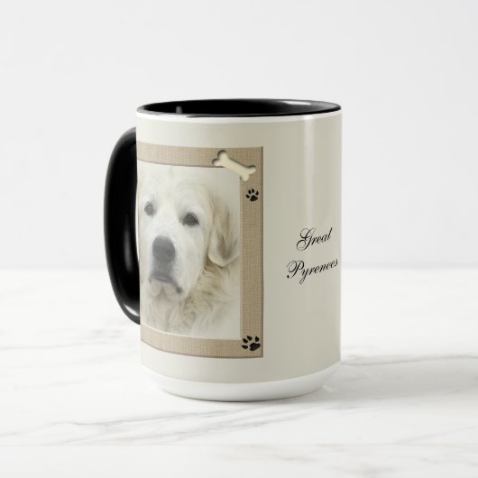 Große Pyrenäen-Tasse Tasse (Vorderseite Links)