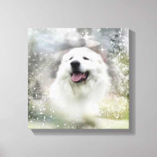 Große Pyrenäen Urlaubsszene Leinwanddruck (Vorderseite)