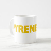 Große Pyrenäen-Vater Kaffeetasse (Vorderseite Links)