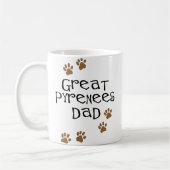 Große Pyrenäen-Vater Kaffeetasse (Links)