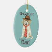 Grosse Pyrenäen Vater Keramik Keramik Ornament (Rechts)