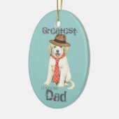 Grosse Pyrenäen Vater Keramik Keramik Ornament (Links)